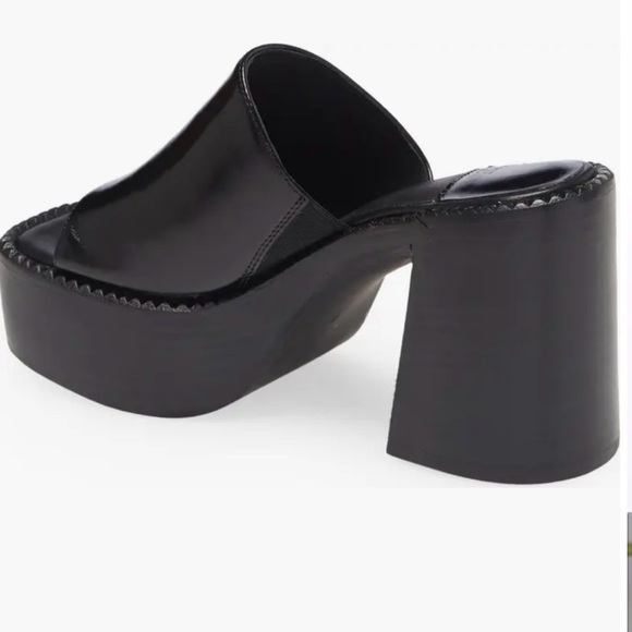 Jeffery Campbell women’s Platform Slide Sandal Sz 9 Concert black chunky - Picture 2 of 9